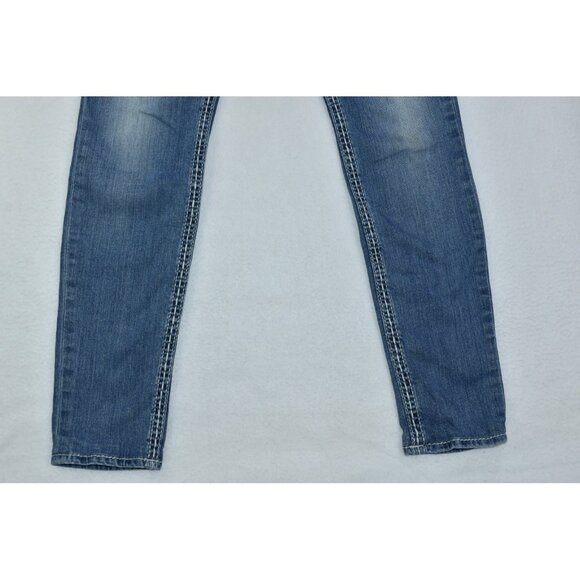 True Religion Women's Jeans Size 30 Blue Denim Skinny Stretch Pants - Picture 5 of 16
